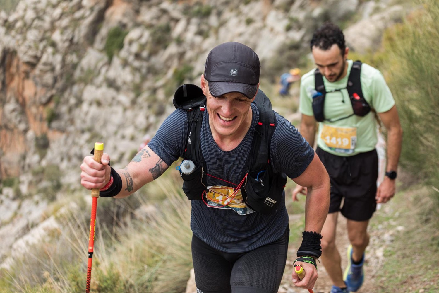 Carlos corriendo ultra trail